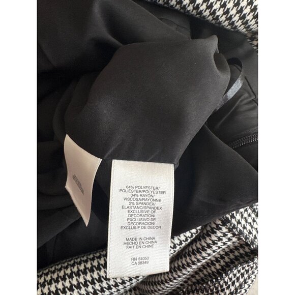 Anne Klein Womens Houndstooth Sleeveless Dress jumper Belt Size 10 Black White - Picture 5 of 5